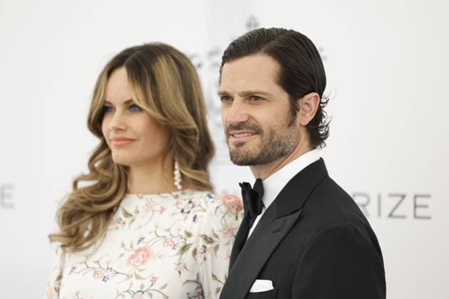 STOCKHOLM 20230523 Princess Sofia and Prince Carl Philip arrive at the 2023 Polar Prize ceremony at the Grand Hotel in Stockholm on Tuesday Stockholm SWEDEN x10430x  Copyright: xChristinexOlsson TTx POLARPRISET 2023 TTABB0000000000189087
