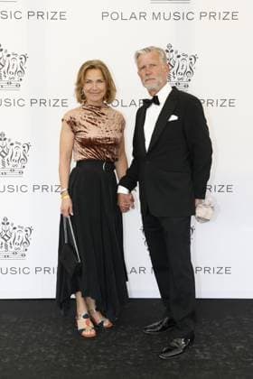 STOCKHOLM 20230523 Court Press Officer Margareta Thorgren and Magnus Thorgren arrive at the 2023 Polar Prize award ceremony at the Grand Hotel in Stockholm on Tuesday Stockholm SWEDEN x10430x  Copyright: xChristinexOlsson TTx POLARPRISET 2023 TTABB0000000000189125