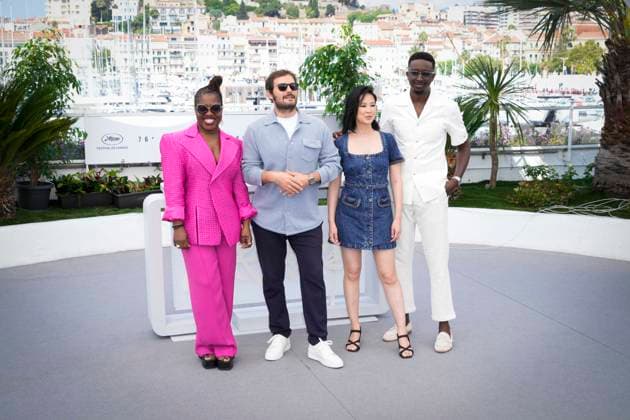 Adami Photocall - The 76th Annual Cannes Film Festival Claudia Tagbo, Hugo Becker, Linh Dan Pham and Ahmed Sylla attend the Adami photocall at the 76th annual Cannes film festival at Palais des Festivals on May 23, 2023 in Cannes, France. Cannes France  Copyright: xDanielexCifalÃ x originalFilename: cifala-notitle230523_npMvn.jpg