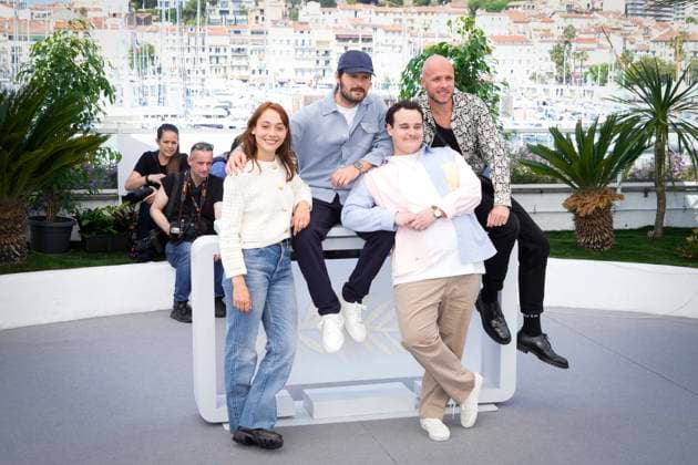 Adami Photocall - The 76th Annual Cannes Film Festival Suzanne Jouannet, Hugo Becker, Quentin Laclotte Parmentier and Alexandre Auvergne attend the Adami photocall at the 76th annual Cannes film festival at Palais des Festivals on May 23, 2023 in Cannes, France. Cannes France  Copyright: xDanielexCifalÃ x originalFilename: cifala-notitle230523_npu9o.jpg