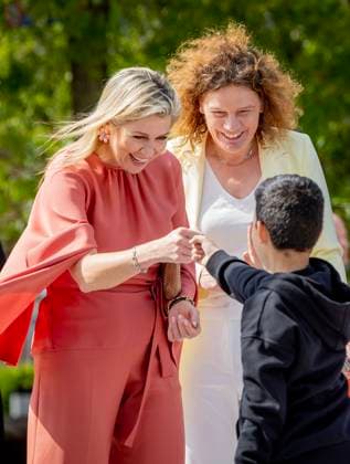 23-05-2023 The Hague Queen Maxima attend the launch of the cooperation between More Music in the Classroom and the Ministry of Education, Culture and Science in the context of cultural offerings at and after school to promote equality of opportunity in the Kindcentrum in The Hague. Â  Copyright: xPPEx