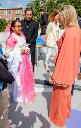 23-05-2023 The Hague Queen Maxima attend the launch of the cooperation between More Music in the Classroom and the Ministry of Education, Culture and Science in the context of cultural offerings at and after school to promote equality of opportunity in the Kindcentrum in The Hague. Â  Copyright: xPPEx