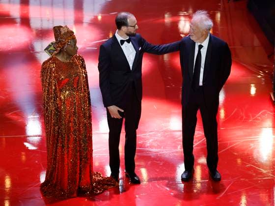 This year s Polar Music Prize laureates from left AngÃ lique Kidjo, Michael Pärt, son of laureate Arvo Pärt, and Chris Blackwell during the Polar Music Prize Award Ceremony at Grand Hotel in Stockholm, May 24, 2023 Stockholm SWEDEN x10430x  Copyright: xChristinexOlsson TTx POLAR MUSIC PRIZE 2023 SCANPIXB057280