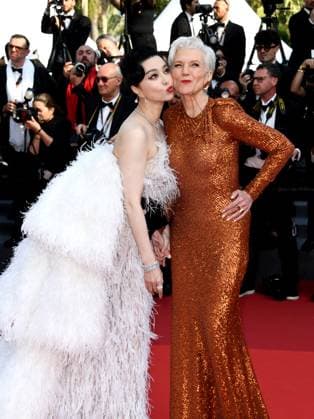 76th Cannes Film Festival 2023, evening 8 - Red Carpet film Asteroid City . In the photo Maye Musk, Fan Bingbing  Copyright: xSimonexComix xipa-agency.netx xPoolxPhotoxEventsx01x IPA_IPA38163001