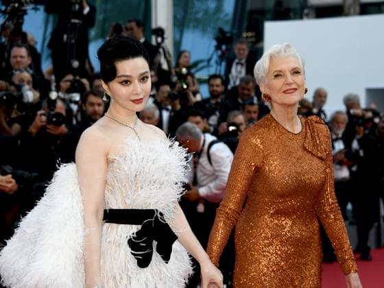 76th Cannes Film Festival 2023, evening 8 - Red Carpet film Asteroid City . In the photo Fan Bingbing and Maye Musk  Copyright: xSimonexComix xipa-agency.netx xPoolxPhotoxEventsx01x IPA_IPA38163053