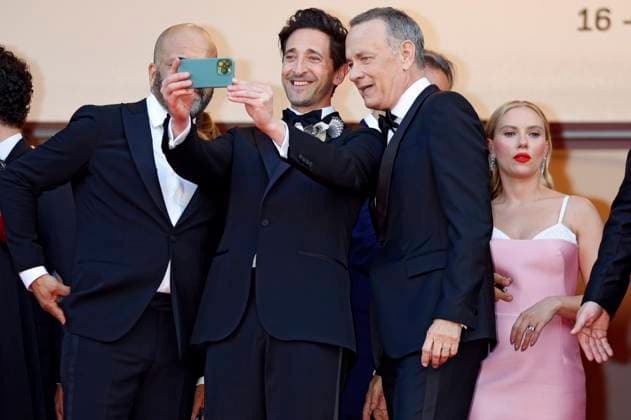 Jeffrey Wright, Adrien Brody, Tom Hanks and Scarlett Johansson at the premiere of the feature film Asteroid City at the Festival de Cannes 2023 76 Cannes International Film Festival at the Palais des Festivals Cannes, 23 05 2023. Foto:xD.xBedrosianx xFuturexImage