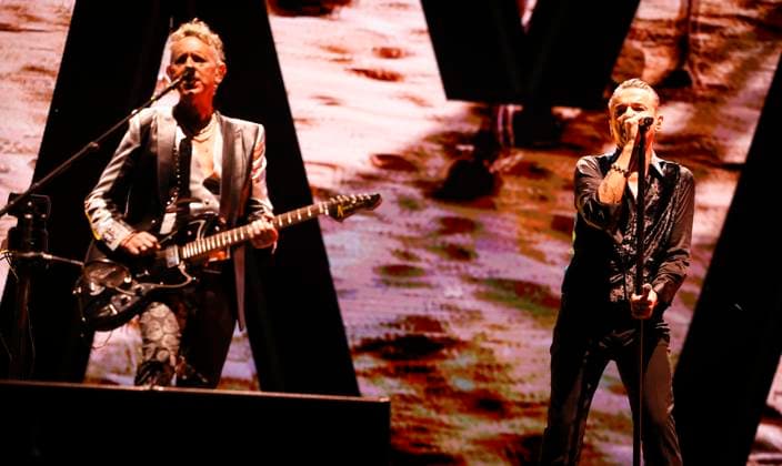 Entertainment Bilder des Tages Martin Gore and Dave Gahan of british band Depeche Mode performs during a concert as part of the Memento Mori World Tour 2023 at Friends Arena in Stockholm, Sweden, on May 23, 2023. STOCKHOLM SWEDEN MUSIC x1081x *** Martin Gore and Dave Gahan of british band Depeche Mode performs during a concert as part of the Memento Mori World Tour 2023 at Friends Arena in Stockholm, Sweden, on May 23, 2023 STOCKHOLM SWEDEN MUSIC x1081x  Copyright: xFredrikxPersson TTx SWEDEN DEPECHE MODE SCANPIXB057292