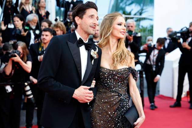 Adrien Brody and Georgina Chapman at the premiere of the feature film Asteroid City at the Festival de Cannes 2023 76 Cannes International Film Festival at the Palais des Festivals Cannes, 23 05 2023. Foto:xD.xBedrosianx xFuturexImage