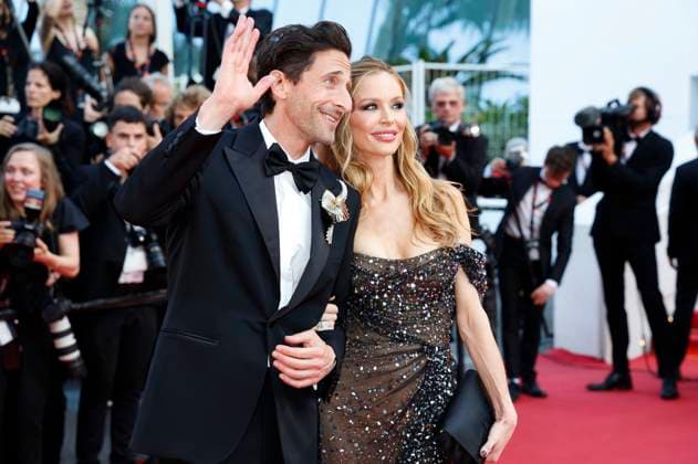 Adrien Brody and Georgina Chapman at the premiere of the feature film Asteroid City at the Festival de Cannes 2023 76 Cannes International Film Festival at the Palais des Festivals Cannes, 23 05 2023. Foto:xD.xBedrosianx xFuturexImage