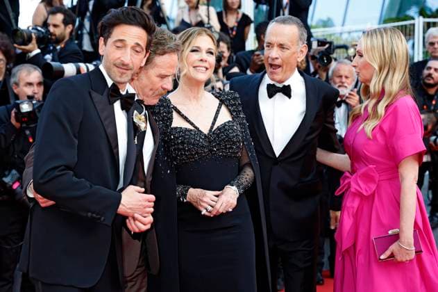 Adrien Brody, Bryan Cranston, Rita Wislon, Tom Hanks and Hope Davis at the premiere of the feature film Asteroid City at the Festival de Cannes 2023 76 Cannes International Film Festival at the Palais des Festivals Cannes, 23 05 2023. Foto:xD.xBedrosianx xFuturexImage