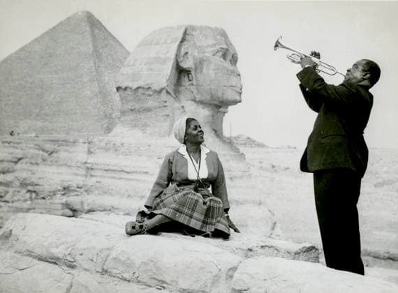 RECORD DATE NOT STATED Louis armstrong and wife, egypt 1961 Louis armstrong and wife, egypt 1961 Copyright: 972_ML_16_W690286