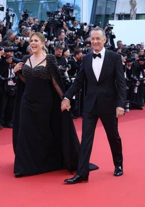 May 23, 2023, CANNES, FRANCE: Rita Wilson, Tom Hanks attend the Asteroid City red carpet during the 76th annual Cannes film festival at Palais des Festivals on May 23, 2023 in Cannes, France. CANNES FRANCE - ZUMAs181 20230523_zea_s181_060 Copyright: xDGPx