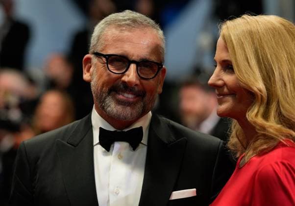 The Asteroid City Red Carpet Premiere at the 76th Edition of the Cannes Film Festival Actor Steve Carell and his wife, Nancy Carell, leave the movie screening and red carpet event for Asteroid City , directed by Wes Anderson, which is in competition, during the 76th edition of the Cannes Film Festival on May 23 2023, in Cannes, France Cannes Palace of Festivals and Congresses of Cannes Cannes France Copyright: xAlexandraxFechetex _ADR3394