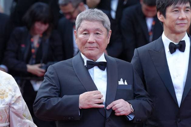 Takeshi Kitano CELEBRITES : 76 eme festival de Cannes - Red Carpet du film Â« Asteroid City Â» - Cannes - 23 05 2023 NorbertScanella Panoramic 
