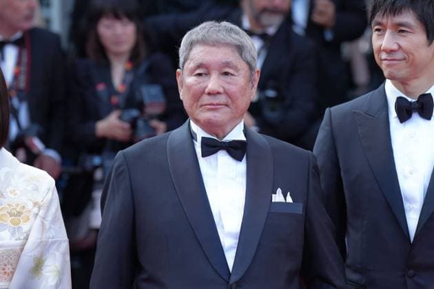Takeshi Kitano CELEBRITES : 76 eme festival de Cannes - Red Carpet du film Â« Asteroid City Â» - Cannes - 23 05 2023 NorbertScanella Panoramic 