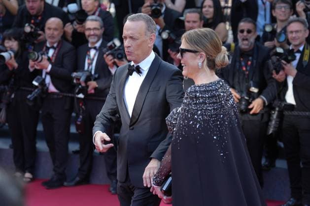 Tom Hanks - Rita Wilson CELEBRITES : 76 eme festival de Cannes - Red Carpet du film Â« Asteroid City Â» - Cannes - 23 05 2023 NorbertScanella Panoramic 