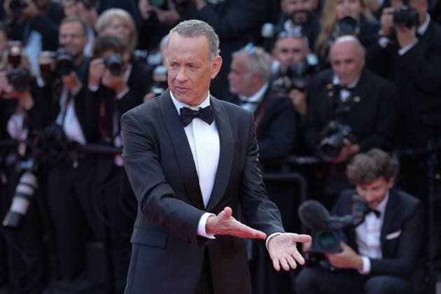 Tom Hanks CELEBRITES : 76 eme festival de Cannes - Red Carpet du film Â« Asteroid City Â» - Cannes - 23 05 2023 NorbertScanella Panoramic 