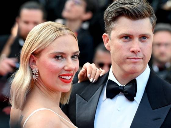 76th Cannes Film Festival 2023, evening 8 - Red Carpet film Asteroid City . In the photo Colin Jost, Scarlett Johansson  Copyright: xManuelexMangiarottix xipa-agencyx xPoolxPhotoxEventsx01x IPA_IPA38169953