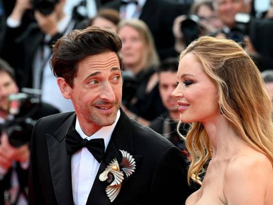 76th Cannes Film Festival 2023, evening 8 - Red Carpet film Asteroid City . In the photo Adrien Brody, Georgina Chapman  Copyright: xManuelexMangiarottix xipa-agencyx xPoolxPhotoxEventsx01x IPA_IPA38170390