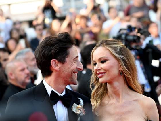 76th Cannes Film Festival 2023, evening 8 - Red Carpet film Asteroid City . In the photo Adrien Brody, Georgina Chapman  Copyright: xManuelexMangiarottix xipa-agencyx xPoolxPhotoxEventsx01x IPA_IPA38170442
