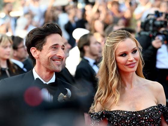 76th Cannes Film Festival 2023, evening 8 - Red Carpet film Asteroid City . In the photo Adrien Brody, Georgina Chapman  Copyright: xManuelexMangiarottix xipa-agencyx xPoolxPhotoxEventsx01x IPA_IPA38170446