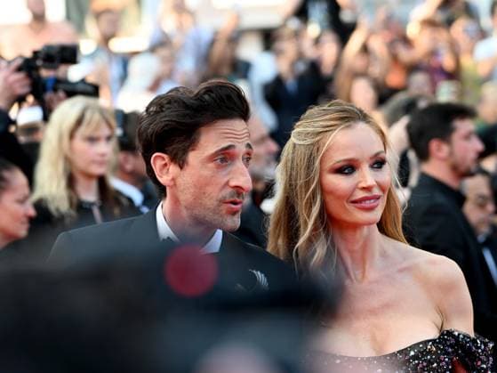 76th Cannes Film Festival 2023, evening 8 - Red Carpet film Asteroid City . In the photo Adrien Brody, Georgina Chapman  Copyright: xManuelexMangiarottix xipa-agencyx xPoolxPhotoxEventsx01x IPA_IPA38170452