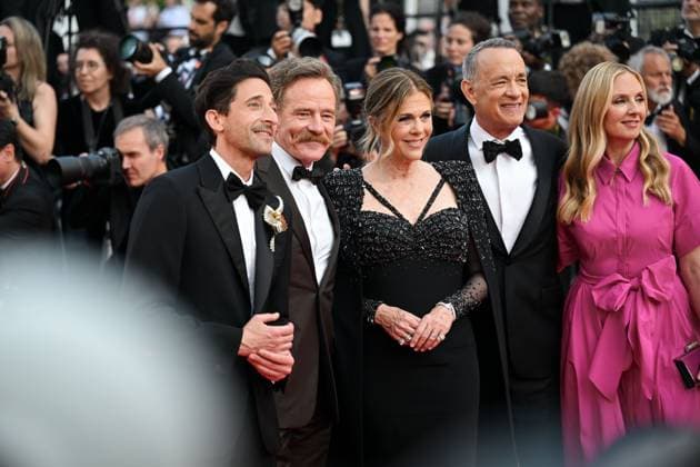 76e Festival International du film de Cannes. montee du film Asteroid city - 76th International Cannes Film Festival. redcarpet of Asteroid city - Adian Brody , Brian Cranston, Rita Wilson, Tom Hanks , Hope Davis 292503 2023-05-23 Cannes France  Copyright: xLionelxGuericolas MPPx STAR_292503_248