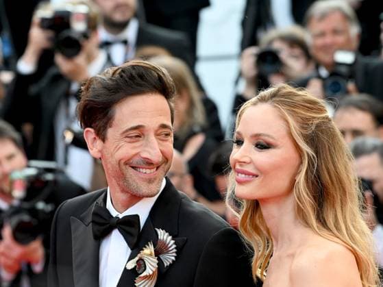 76th Cannes Film Festival 2023, evening 8 - Red Carpet film Asteroid City . In the photo Adrien Brody, Georgina Chapman  Copyright: xManuelexMangiarottix xipa-agencyx xPoolxPhotoxEventsx01x IPA_IPA38170664