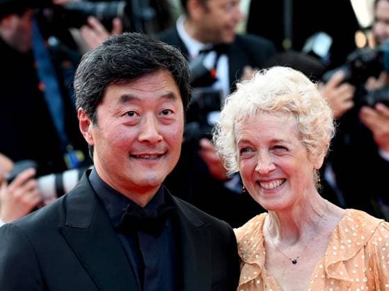 76th Cannes Film Festival 2023, evening 8 - Red Carpet film Asteroid City . In the photo Stephen Park, Kelly Coffield Park  Copyright: xManuelexMangiarottix xipa-agencyx xPoolxPhotoxEventsx01x IPA_IPA38170751