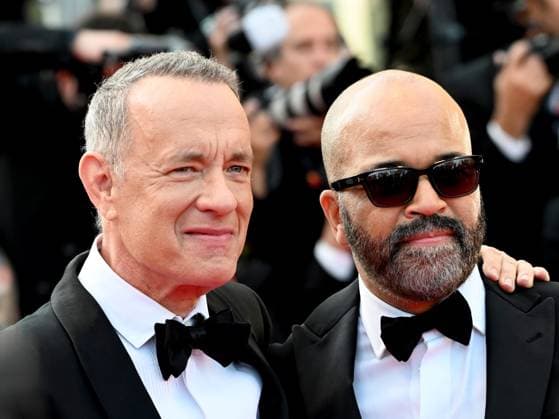 76th Cannes Film Festival 2023, evening 8 - Red Carpet film Asteroid City . In the photo Tom Hanks and Jeffrey Write  Copyright: xManuelexMangiarottix xipa-agencyx xPoolxPhotoxEventsx01x IPA_IPA38170763