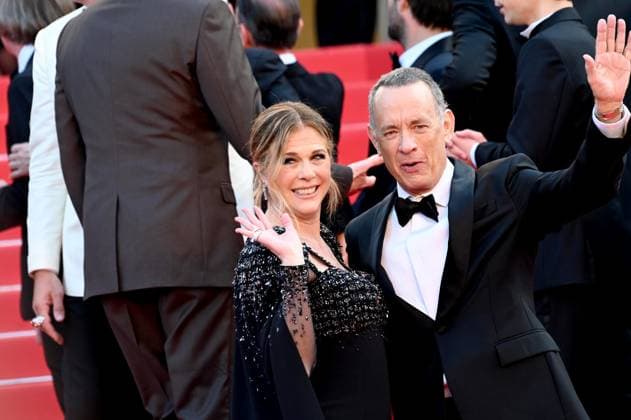 76th Cannes Film Festival 2023, evening 8 - Red Carpet film Asteroid City . In the photo Tom Hanks, Rita Wilson  Copyright: xManuelexMangiarottix xipa-agencyx xPoolxPhotoxEventsx01x IPA_IPA38170790