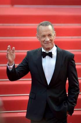 Tom Hanks arrives at the Asteroid City red carpet during the 76th annual Cannes film festival at Palais des Festivals on May 23, 2023 in Cannes, France.  CAP20230523804 RoccoxSpaziani