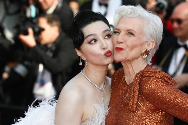 Entertainment Bilder des Tages May 23, 2023, Cannes, Cote d Azur, France: FAN BINGBING and MAYE MUSK attend the screening of Asteroid City during the 76th Annual Cannes Film Festival at Palais des Festivals on May 22, 2023 in Cannes, France Cannes France - ZUMAc179 20230523_zep_c179_101 Copyright: xMickaelxChavetx