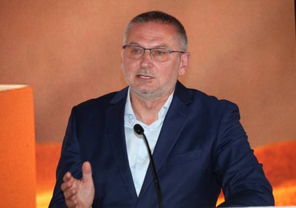 International Booker Prize 2023 London, UK. Bulgarian born writer Georgi Gospodinov wins the International Booker Prize 2023 for his book Time Shelter.. Sky Garden. 23rd May 2023. LMK11-SLIVE240523-001 
