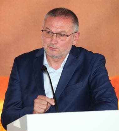 International Booker Prize 2023 London, UK. Bulgarian born writer Georgi Gospodinov wins the International Booker Prize 2023 for his book Time Shelter.. Sky Garden. 23rd May 2023. LMK11-SLIVE240523-001 