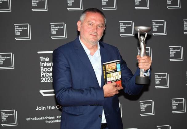 International Booker Prize 2023 London, UK. Bulgarian born writer Georgi Gospodinov wins the International Booker Prize 2023 for his book Time Shelter.. Sky Garden. 23rd May 2023. LMK11-SLIVE240523-001 