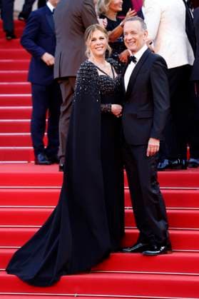 Tom Hanks with wife Rita Wilson at the premiere of the feature film Asteroid City at the Festival de Cannes 2023 76 Cannes International Film Festival at the Palais des Festivals Cannes, 23 05 2023. Foto:xS.xGabschx xFuturexImage