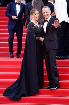 Tom Hanks with wife Rita Wilson at the premiere of the feature film Asteroid City at the Festival de Cannes 2023 76 Cannes International Film Festival at the Palais des Festivals Cannes, 23 05 2023. Foto:xS.xGabschx xFuturexImage