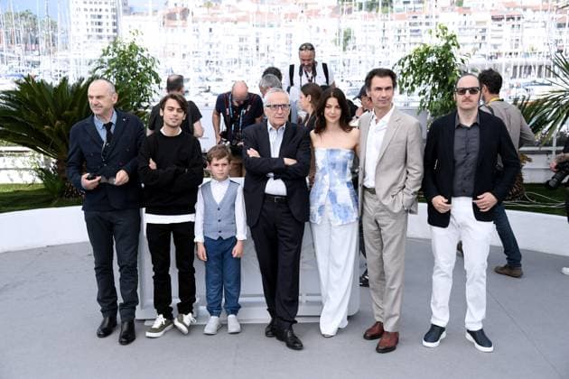 76th Cannes Film Festival 2023, Photocall film Kidnapped L Enlevement (Kidnapped) . Pictured: Paolo Pierobon, Leonardo Maltese, Enea Sala, Marco Bellocchio, Barbara Ronchi, Fabrizio Gifuni, Fausto Russo Alesi  Copyright: xAlbertoxTerenghi PoolxPhotoxEvenx xPoolxPhotoxEventsx01x IPA_IPA38181932