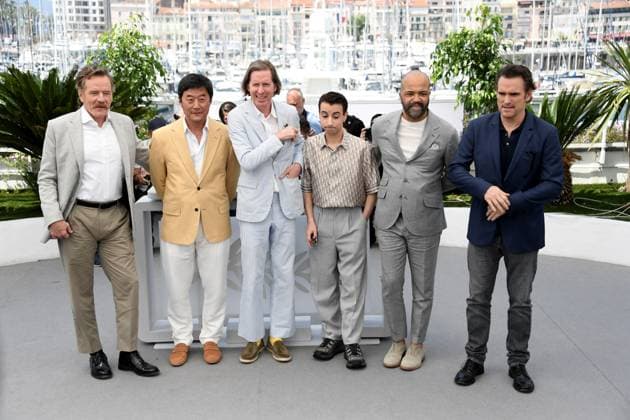 76th Cannes Film Festival 2023, Photocall film Asteroid city. Pictured: Matt Dillon, Jeffrey Wright, Jake Ryan, Wes Anderson, Stephen Park, Bryan Cranston  Copyright: xAlbertoxTerenghi PoolxPhotoxEvenx xPoolxPhotoxEventsx01x IPA_IPA38182657