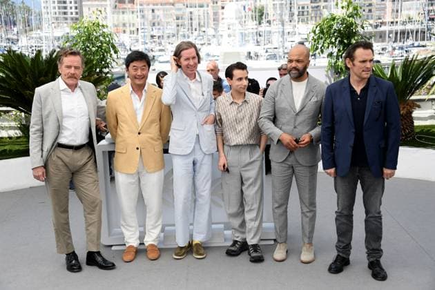 76th Cannes Film Festival 2023, Photocall film Asteroid city. Pictured: Matt Dillon, Jeffrey Wright, Jake Ryan, Wes Anderson, Stephen Park, Bryan Cranston  Copyright: xAlbertoxTerenghi PoolxPhotoxEvenx xPoolxPhotoxEventsx01x IPA_IPA38182660