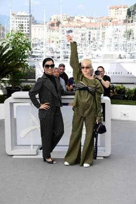 76th Cannes Film Festival 2023, Photocall film Ayeh Haye Zamini (Terrestrial Verses) . Pictured: Faezeh Rad, Sadaf Asgari  Copyright: xAlbertoxTerenghi PoolxPhotoxEvenx xPoolxPhotoxEventsx01x IPA_IPA38183484