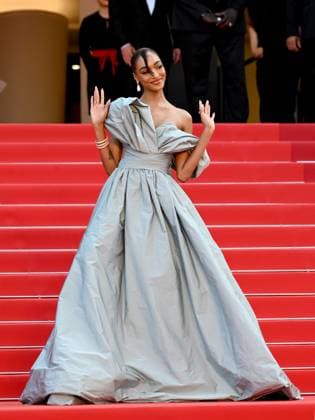 76th Cannes Film Festival 2023, evening 9 - Red Carpet film La Passion De Dodin Bouffant Pictured Jourdan Dunn  Copyright: xManuelexMangiarottix xipa-agencyx xPoolxPhotoxEventsx01x IPA_IPA38196838