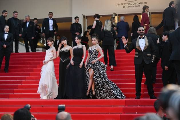 76e Festival International du film de Cannes. montee du film La Passion de Dodin Bouffant - 76th International Cannes Film Festival. red carpet of La Passion de Dodin Bouffant - Karina, Giselle, NingNing, Winter from Girl Group aespa 292563 2023-05-24  Copyright: xLionelxGuericolas MPPx STAR_292563_062