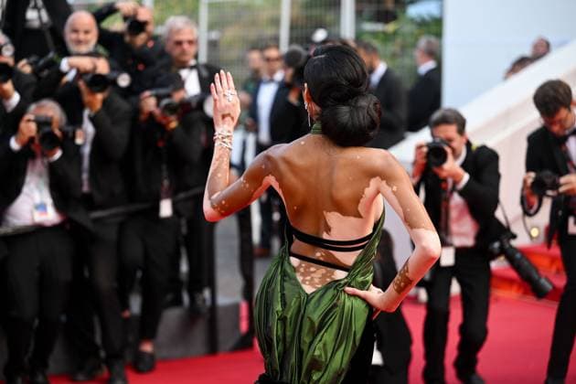76e Festival International du film de Cannes. montee du film La Passion de Dodin Bouffant - 76th International Cannes Film Festival. red carpet of La Passion de Dodin Bouffant - Winnie Harlow 292563 2023-05-24  Copyright: xLionelxGuericolas MPPx STAR_292563_084