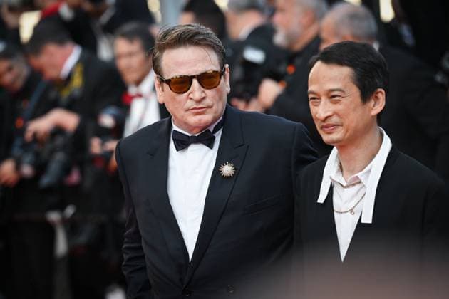 76e Festival International du film de Cannes. montee du film La Passion de Dodin Bouffant - 76th International Cannes Film Festival. red carpet of La Passion de Dodin Bouffant - Benoit Magimel , Tran Anh Hung 292563 2023-05-24  Copyright: xLionelxGuericolas MPPx STAR_292563_140