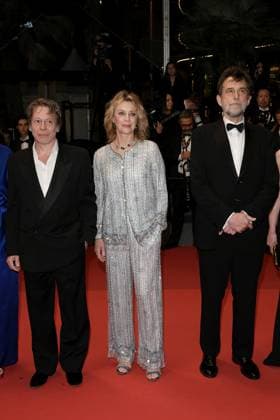 76th Cannes Film Festival 2023, Red carpet film The sun of the future . Pictured: Nanni Moretti, Margherita Buy, Mathieu Amalric  Copyright: xAlbertoxTerenghi PoolxPhotoxEvenx xPoolxPhotoxEventsx01x IPA_IPA38197679