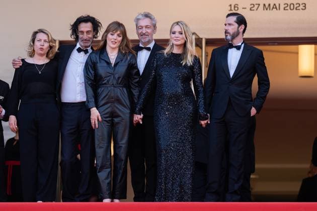 76e Festival International du Film de Cannes. MontÃ e des marches du film La Passion de Dodin Bouffant. 76th International Cannes Film Festival. Red Carpet 292562 2023-05-24 Cannes France Efira, Virginie; Donzelli, Valerie; Theis, Samuel; Poupaud, Melvil  Copyright: xEstellexCarlierx xStarfacex STAR_292562_058