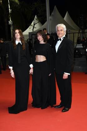 76th Cannes Film Festival 2023, Red Carpet Film . Pictured Il Sol Dell Avvenire . Pictured Kasia Smutniak, Sophie Taricone, Domenico Procacci  Copyright: xSimonexComix xipa-agency.netx xPoolxPhotoxEventsx01x IPA_IPA38198161