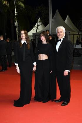 76th Cannes Film Festival 2023, Red Carpet Film . Pictured Il Sol Dell Avvenire . Pictured Kasia Smutniak, Sophie Taricone, Domenico Procacci  Copyright: xSimonexComix xipa-agency.netx xPoolxPhotoxEventsx01x IPA_IPA38198166